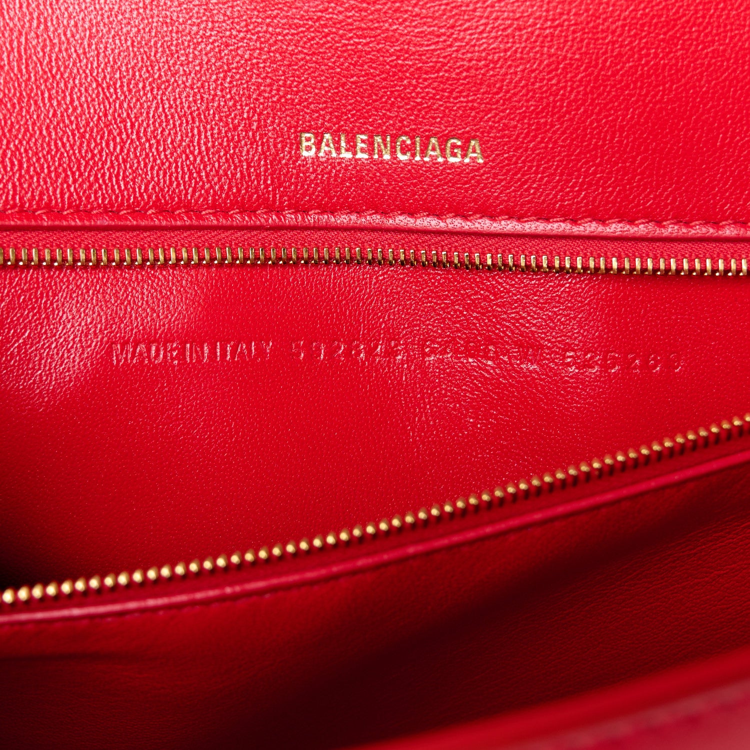 Balenciaga Shiny Box Calfskin Medium Hourglass Top Handle Bag Bright Red 7 of 14