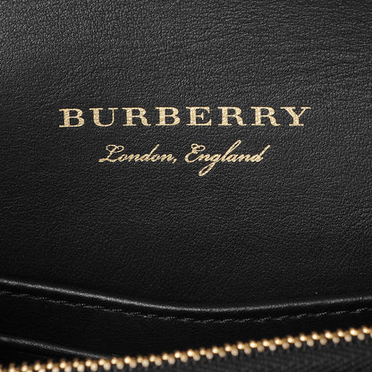 Burberry House Check Bridle Calfskin Small Buckle Bag Black 7 of 9