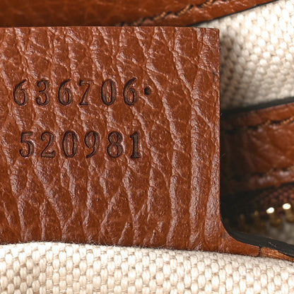 Gucci New Denim GG Monogram Calfskin Small Jackie 1961 Hobo Blue Tea Cuir 7 of 9