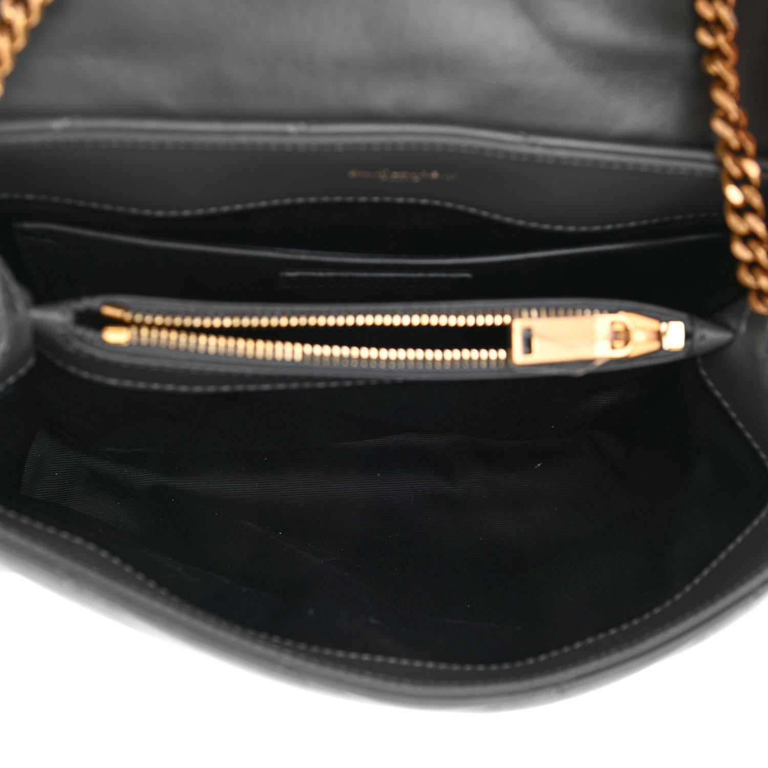 Saint Laurent Calfskin Y Quilted Monogram Small Loulou Chain Satchel Storm 5 of 10