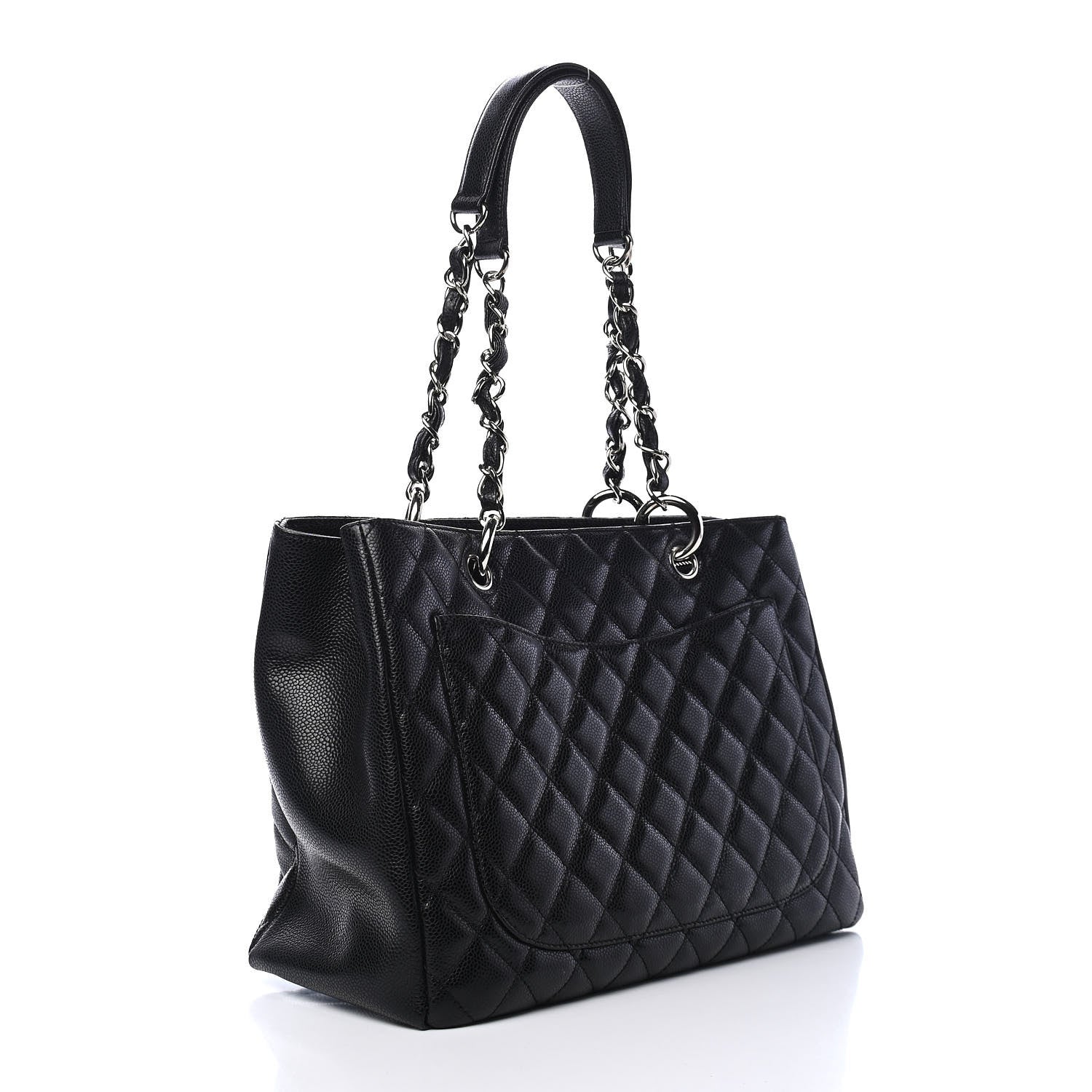 Chanel Caviar Quilted Grand Shopping Tote GST Black 2 of 9