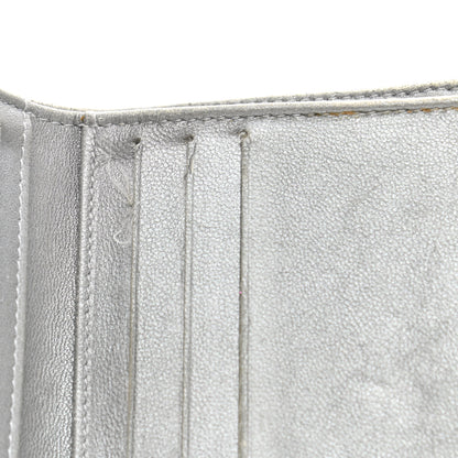 Chanel Lambskin Embossed Camellia French Wallet Black 11 of 16