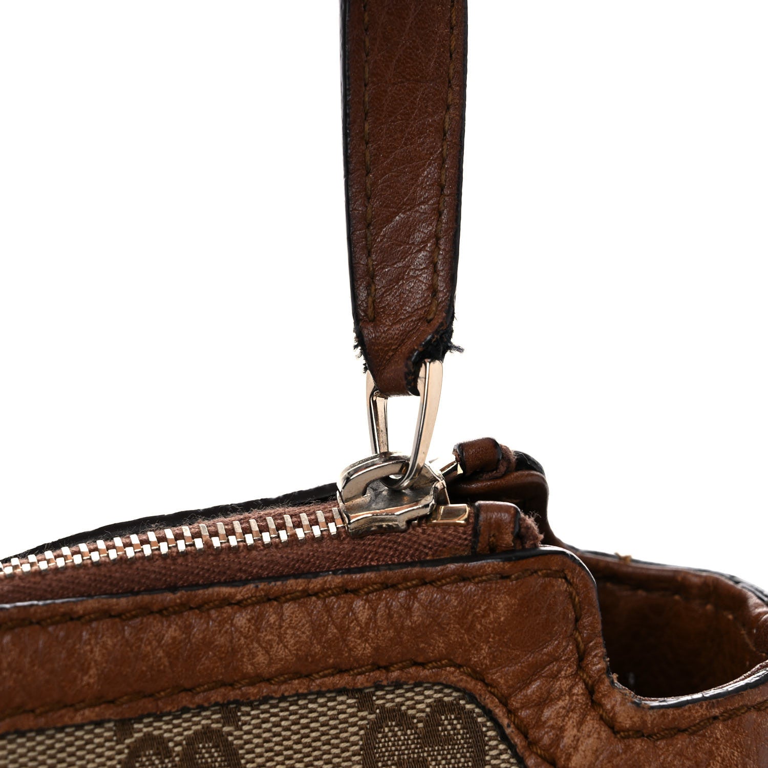Gucci Monogram Cellarius Calfskin Medium Bella Hobo Beige Ebony Cuir 32 of 36