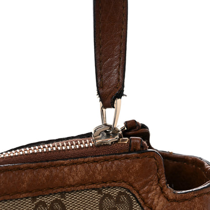 Gucci Monogram Cellarius Calfskin Medium Bella Hobo Beige Ebony Cuir 32 of 36