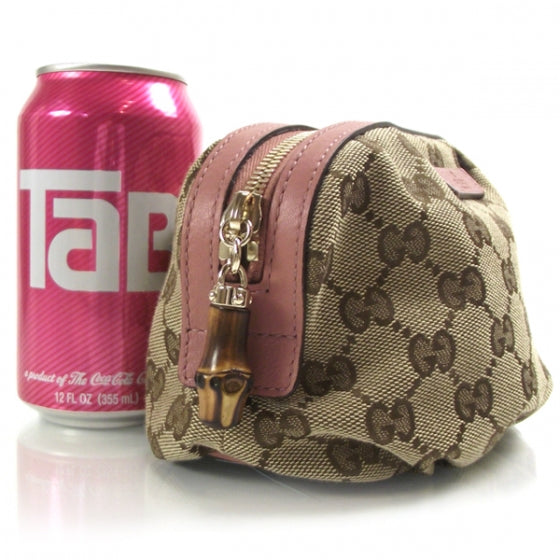Monogram Bamboo Cosmetic Case