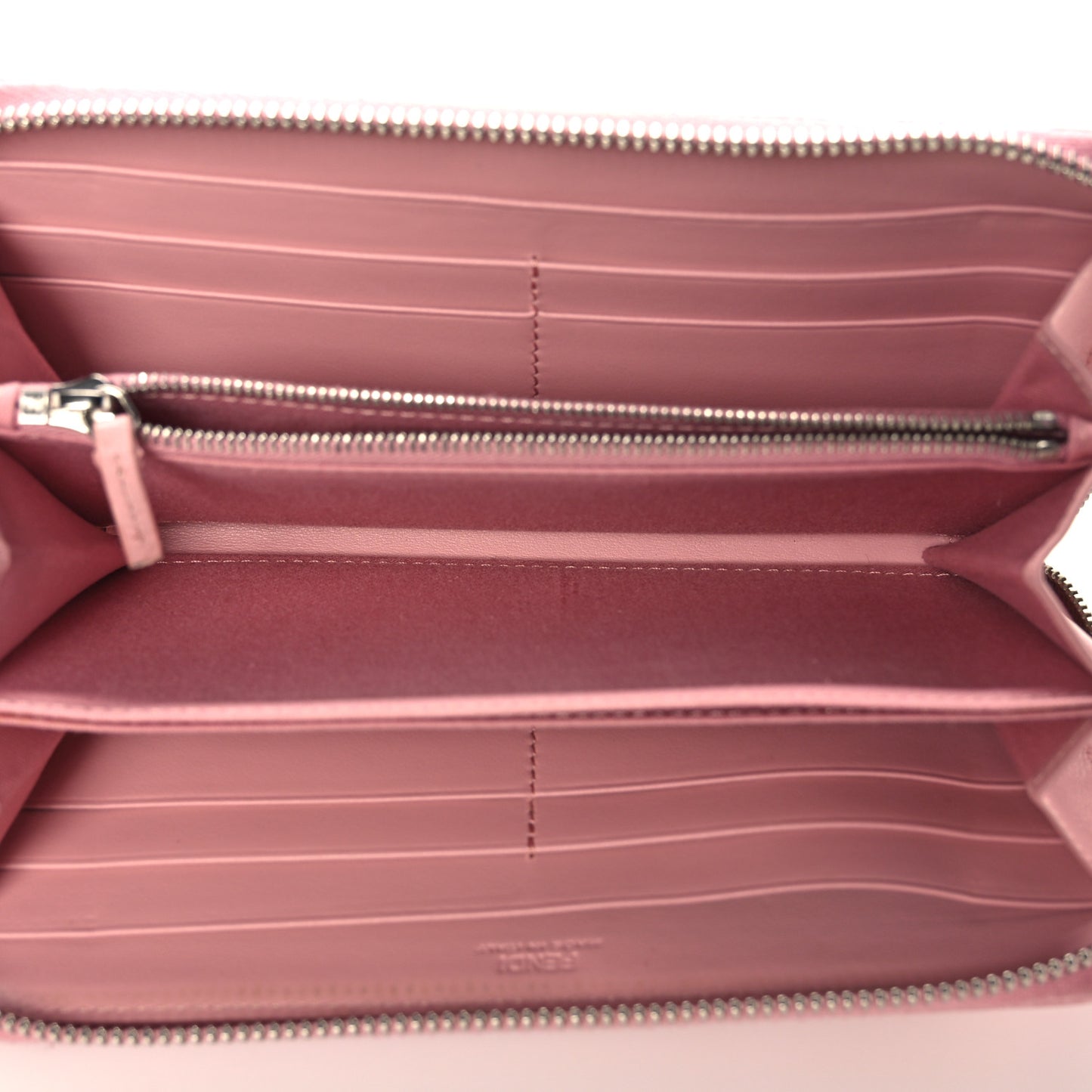 Vitello Century Hypnoteyes Zip Around Wallet Bubblegum
