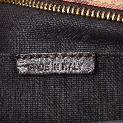 Burberry Haymarket Check Medium Regent Tote Chocolate 6 of 14
