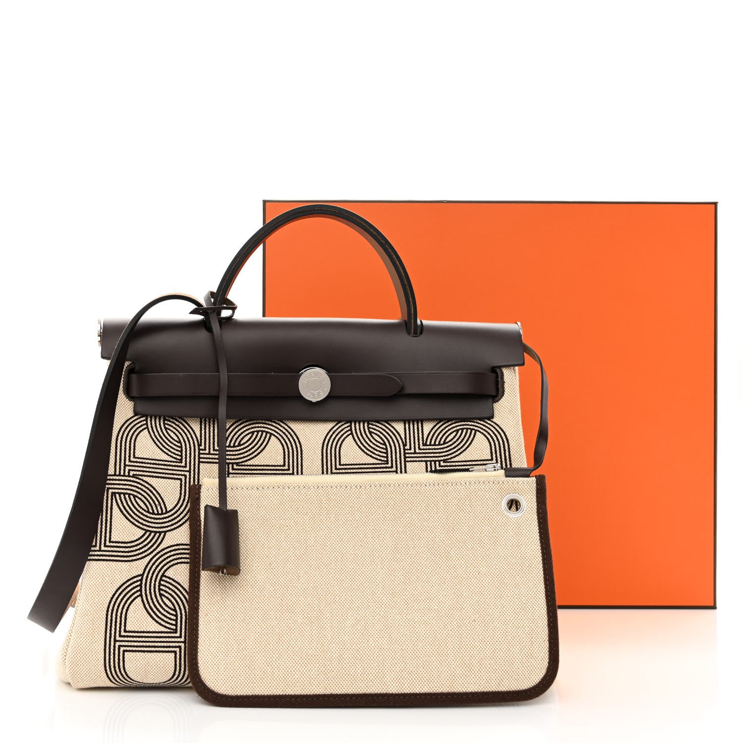 Hermes H Plume Canvas Vache Hunter Circuit 24 Herbag Zip Retourne 31 Ebene Ecru 13 of 13