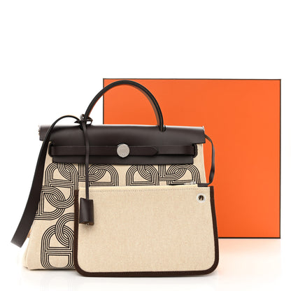 Hermes H Plume Canvas Vache Hunter Circuit 24 Herbag Zip Retourne 31 Ebene Ecru 13 of 13