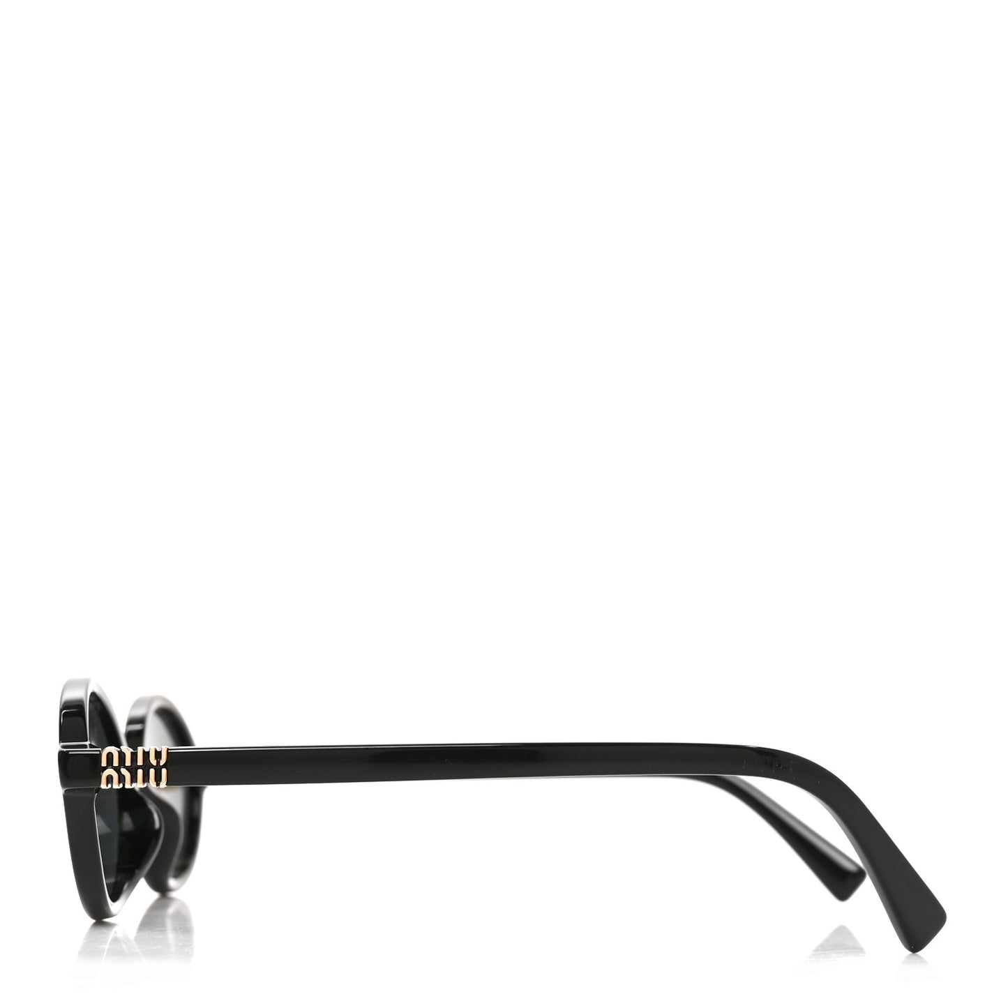 Acetate Oval Regard Sunglasses SMU04Z Black