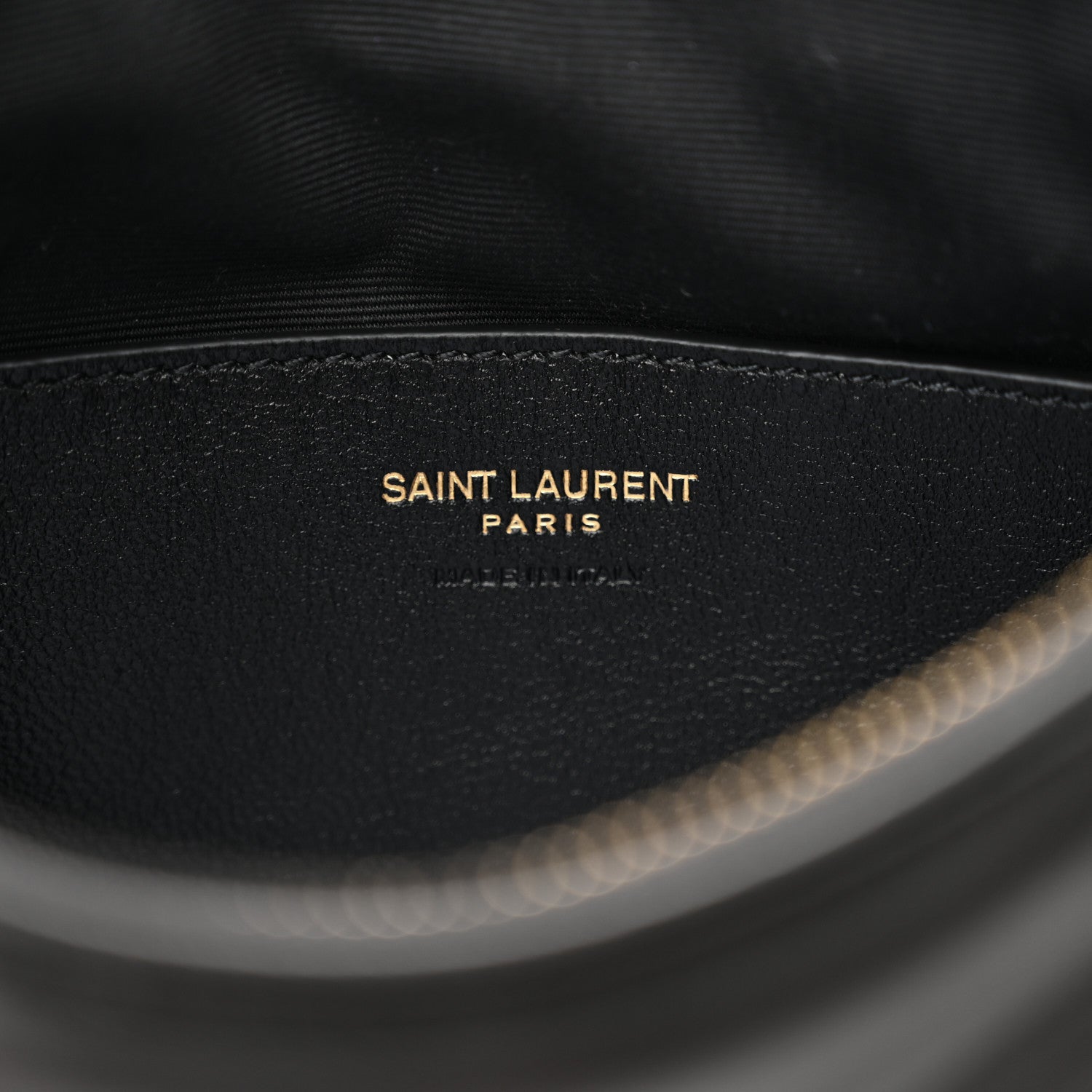 Saint Laurent Plunged Lambskin Calypso Mini Hobo Black 6 of 11