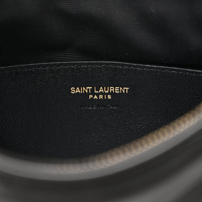Saint Laurent Plunged Lambskin Calypso Mini Hobo Black 6 of 11