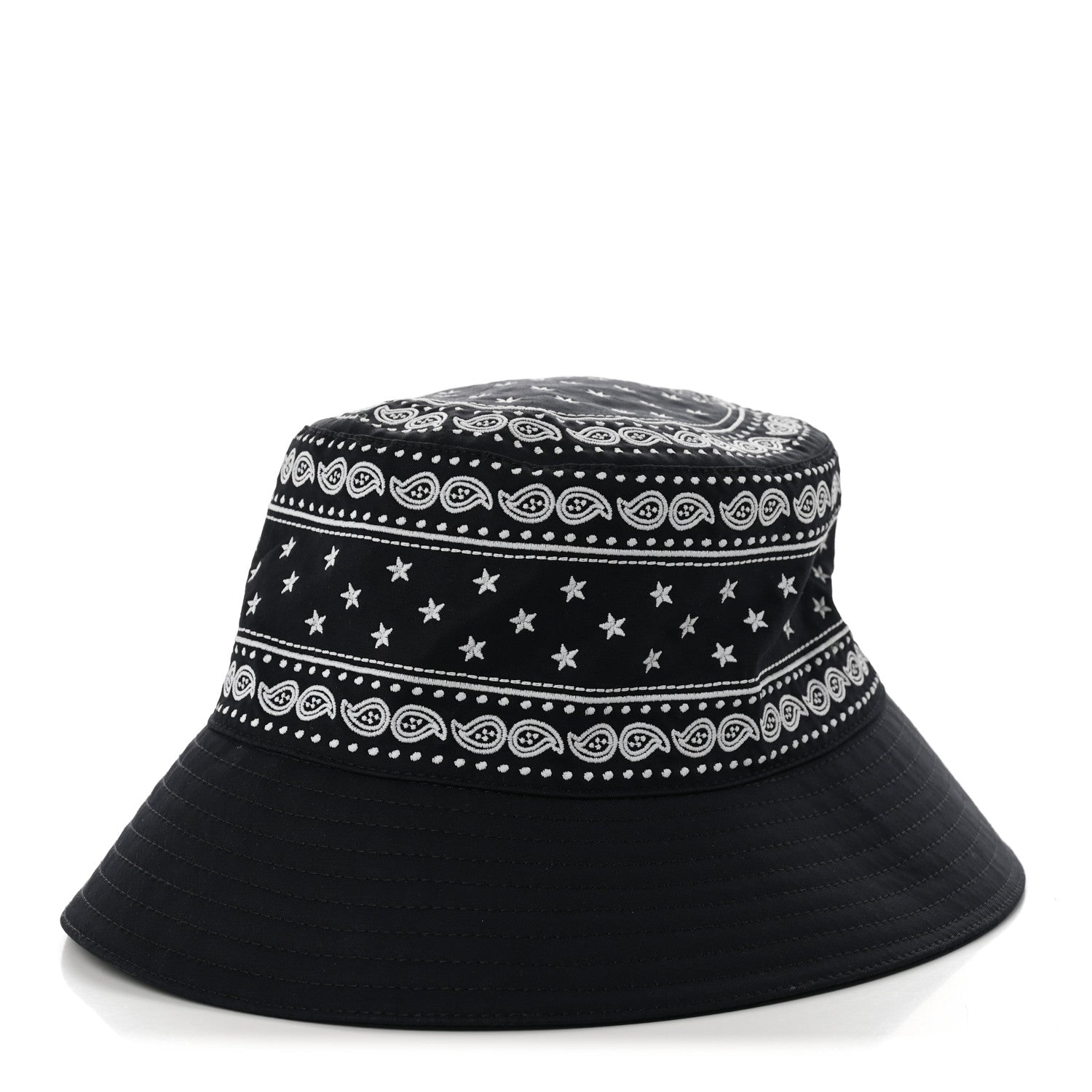 Hermes Technical Gabardine Balade Bandana Bucket Hat 57 Marine 1 of 9