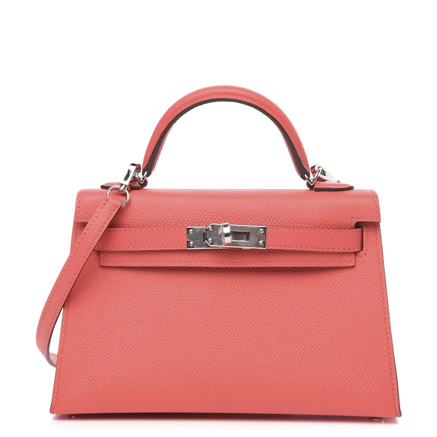 Epsom Mini Kelly Sellier 20 Rose Jaipur Rouge Vif