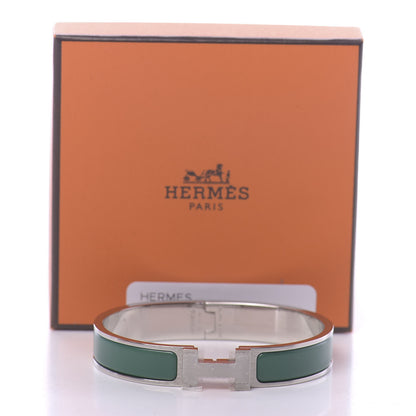 Hermes Matte Enamel Narrow Clic Clac HH Bracelet GM Menthe 5 of 5