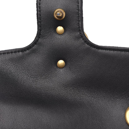 Gucci Velvet Matelasse Mini GG Marmont Shoulder Bag Black 11 of 12