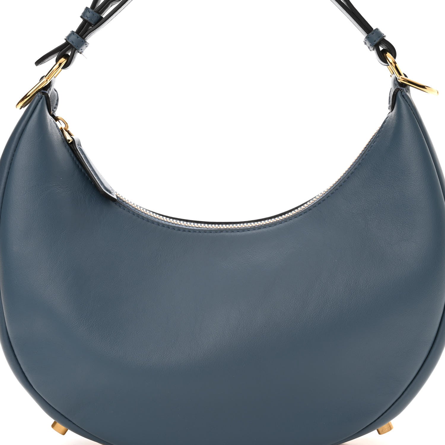 Fendi Vitello Grace Matte Small Fendigraphy Hobo Bag Mirto 8 of 12