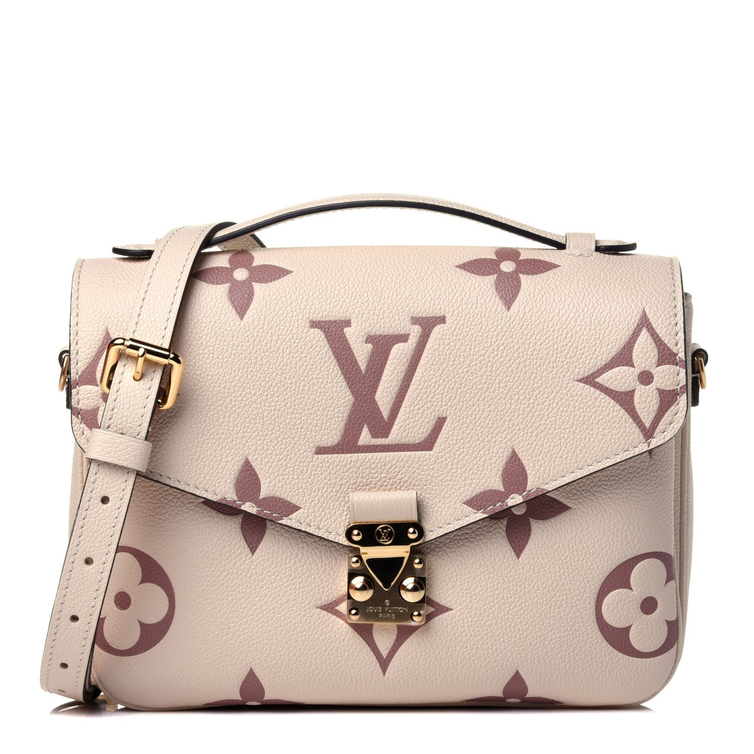 Louis Vuitton Empreinte Monogram Giant Pochette Metis Creme Bois De Rose 1 of 12