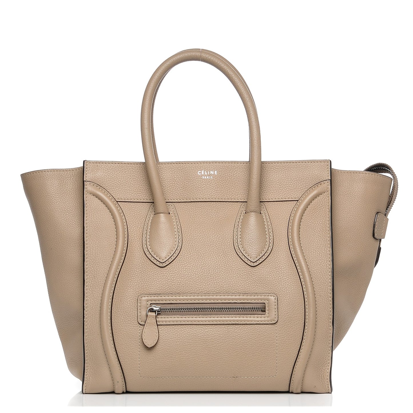 Drummed Calfskin Mini Luggage Dune