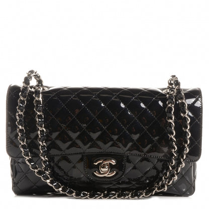 Chanel Patent Secret Label Medium Flap Black 1 of 8