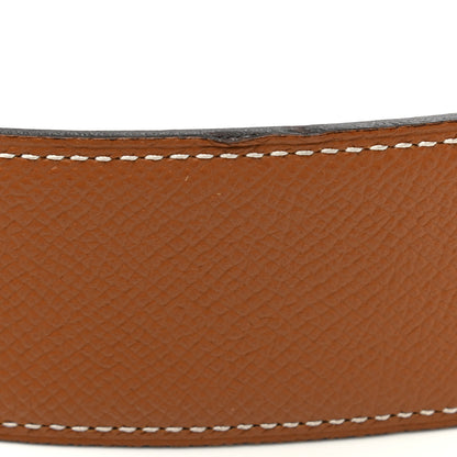 Hermes Epsom Swift 38mm Constance H Belt 75 Gold Black 6 of 7