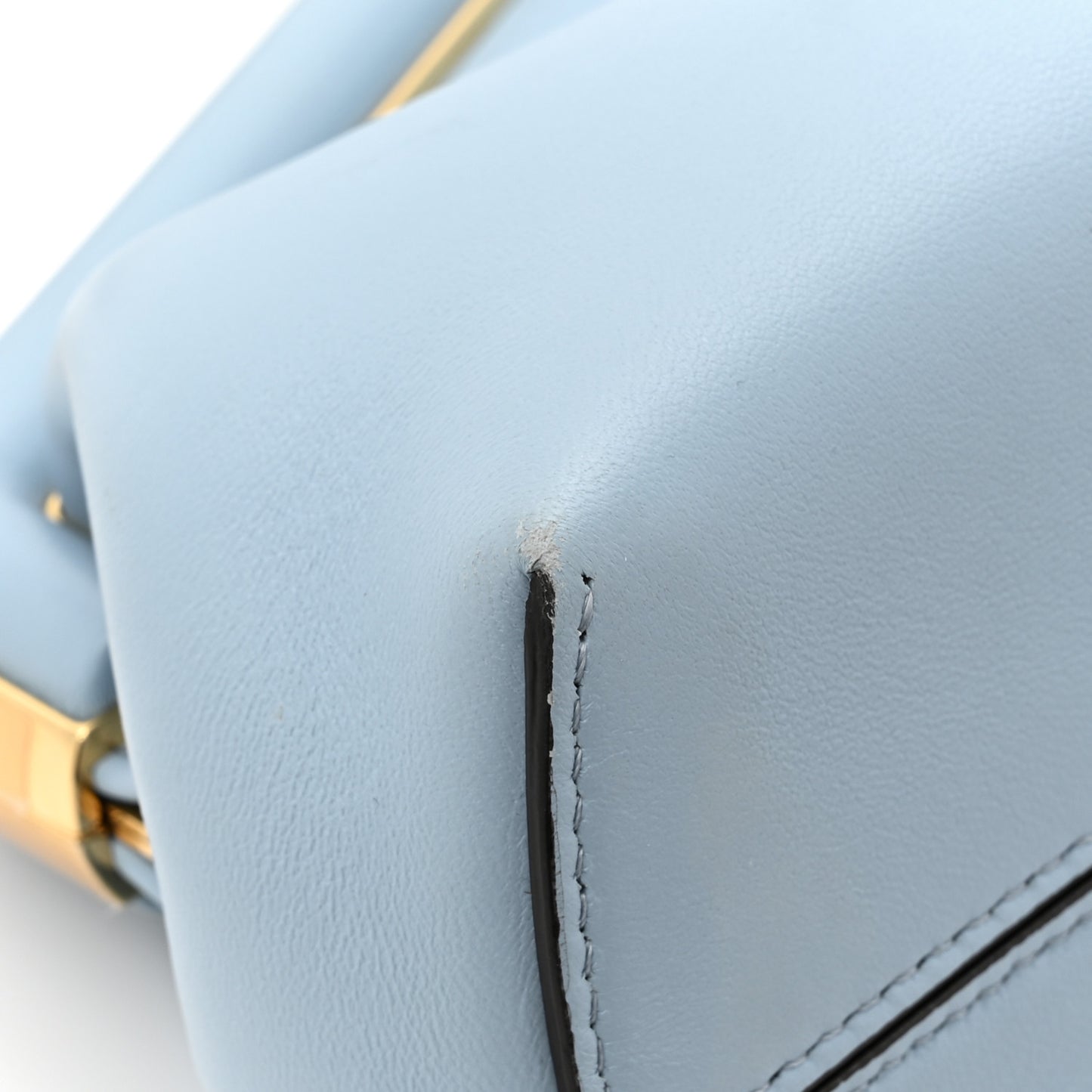 Shiny Nappa Small Fendi First Azzurro Baby
