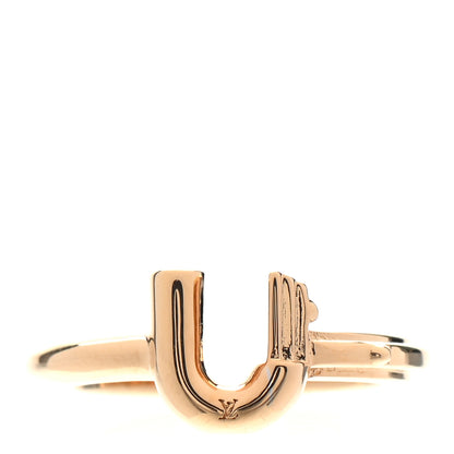 Louis Vuitton LV And Me Letter U Ring M Gold 1 of 6