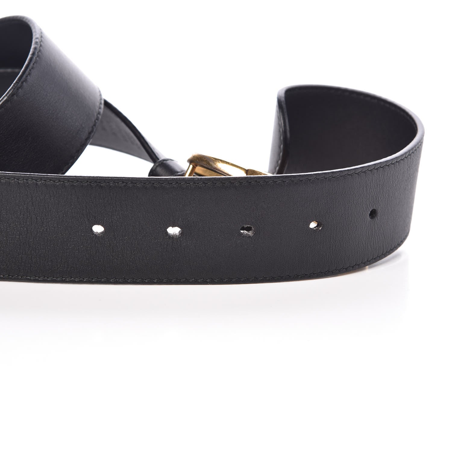 Gucci Calfskin Double G 40mm Belt 85 34 Black 4 of 7