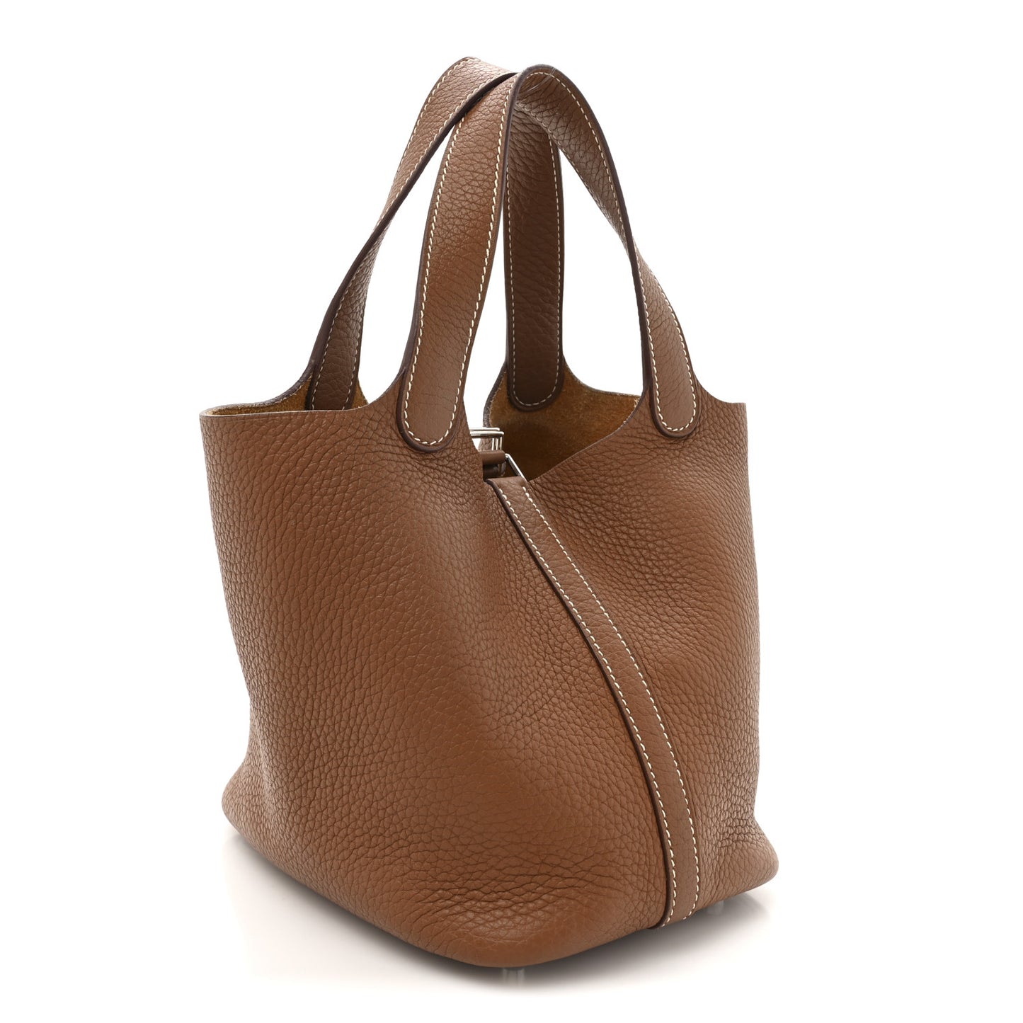 Taurillon Clemence Picotin Lock 18 PM Gold