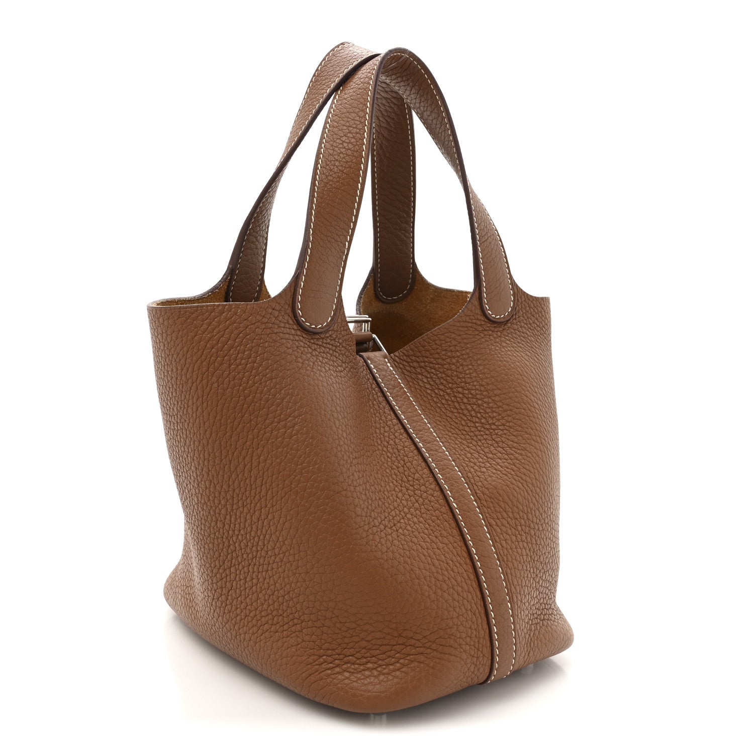 Hermes Taurillon Clemence Picotin Lock 18 PM Gold 3 of 11