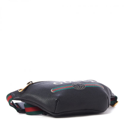 Gucci Grained Calfskin Small Logo Belt Bag Black 4 of 9