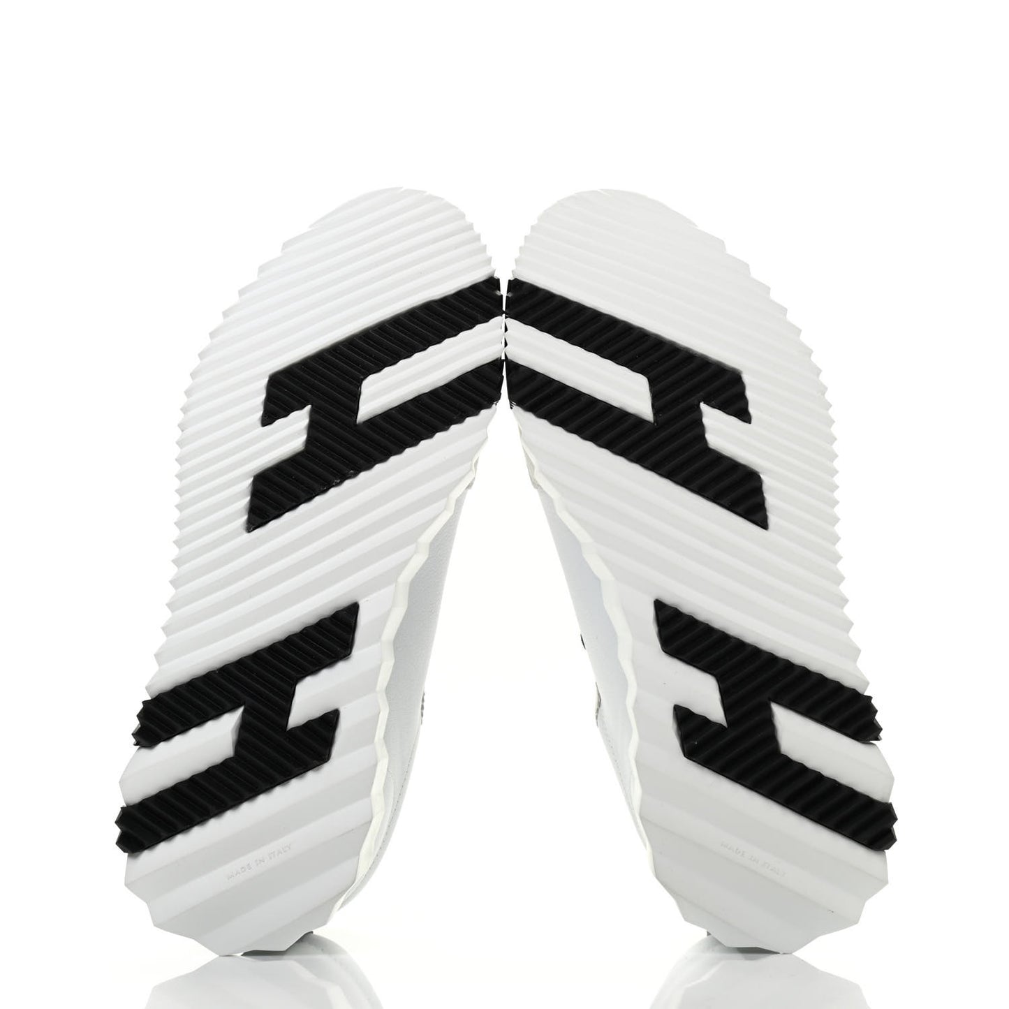 Goatskin Suede Goatskin Bouncing Sneakers 37 White Black