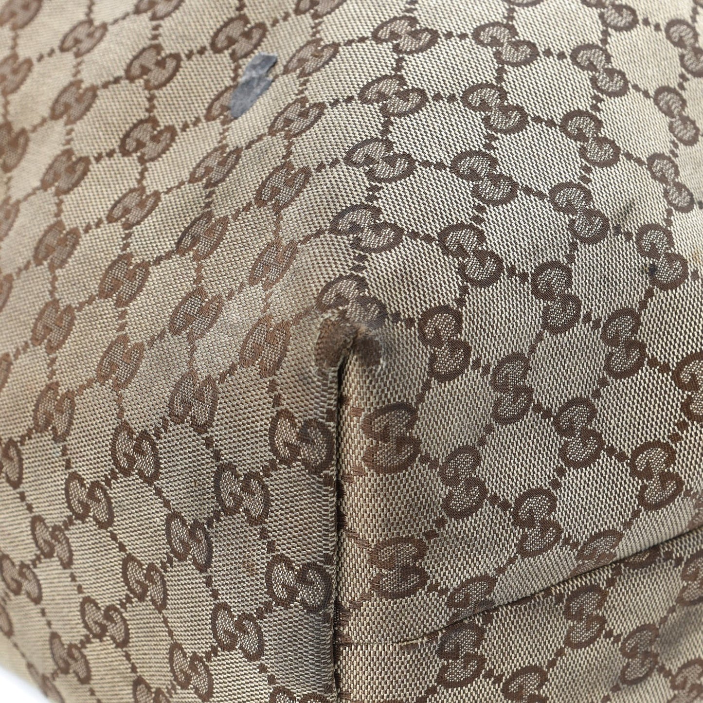 Monogram Patent Trim Tote Black