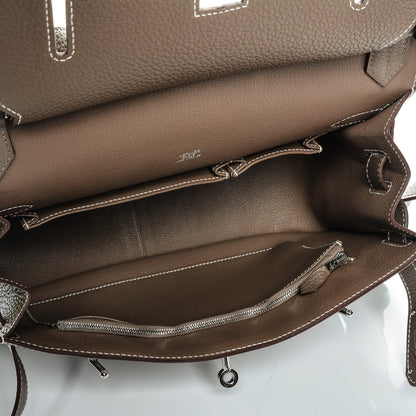 Hermes Taurillon Clemence Jypsiere 31 Etoupe 5 of 7