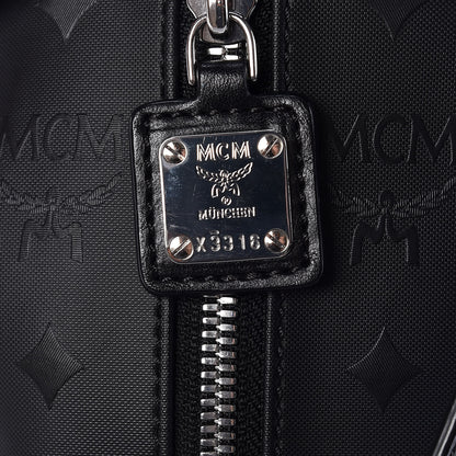 MCM Calfskin Fox Fur Rabbit Zoo Doll Crossbody Black 8 of 10