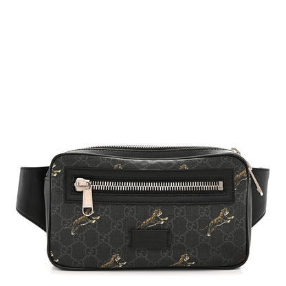 Gucci Soft GG Supreme Monogram Tigers Belt Bag Black Multicolor 1 of 11