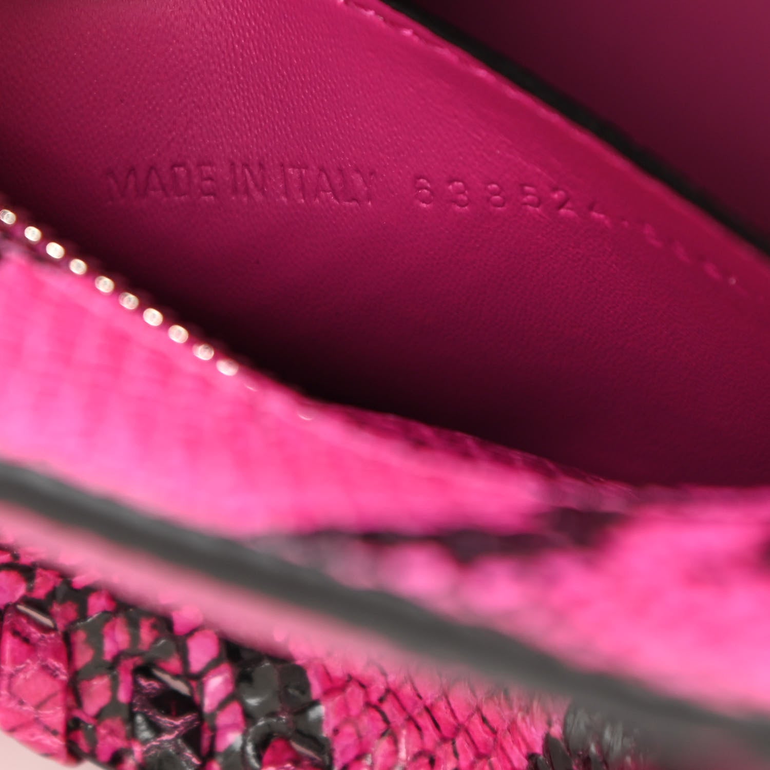 Balenciaga Calfskin Python Effect Neo Classic Silver Hardware Mini City Fuchsia Black 7 of 11