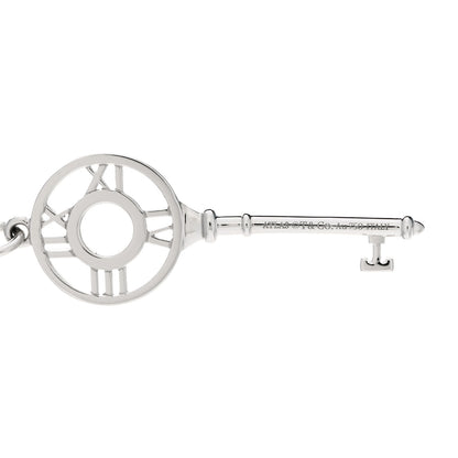 Tiffany 18K White Gold Diamond Atlas Key Pendant 3 of 4