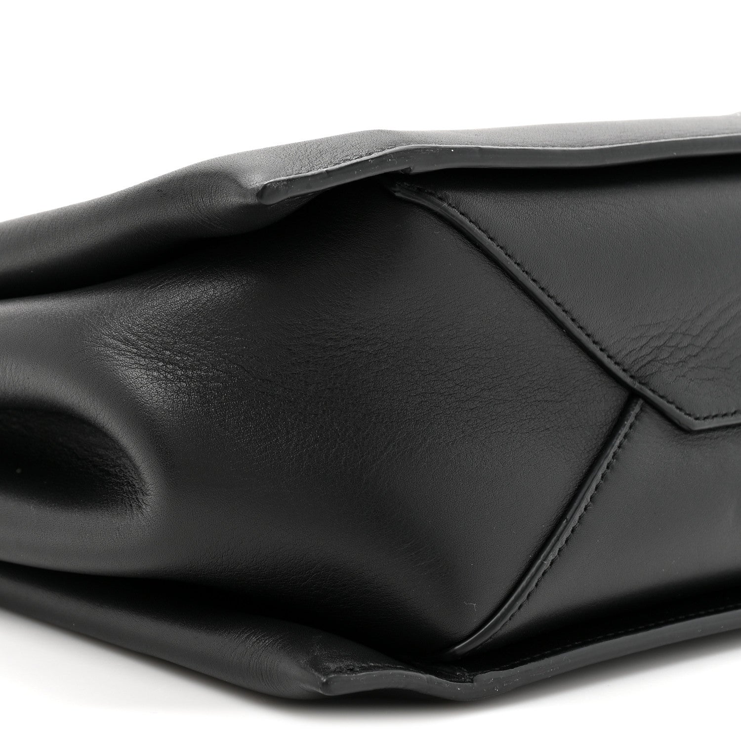 Celine Supple Natural Calfskin Medium Tri-Fold Bag Black 11 of 14