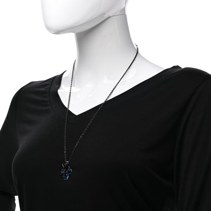 Louis Vuitton Sound DJ Vivienne Pendant Necklace Blue 2 of 5