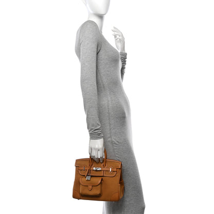 Hermes Toile Goeland Swift Cargo Birkin 25 Gold 2 of 14