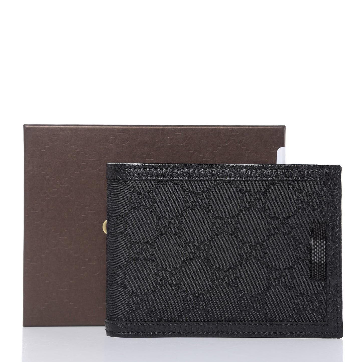 Nylon Monogram Bi-Fold Wallet Black