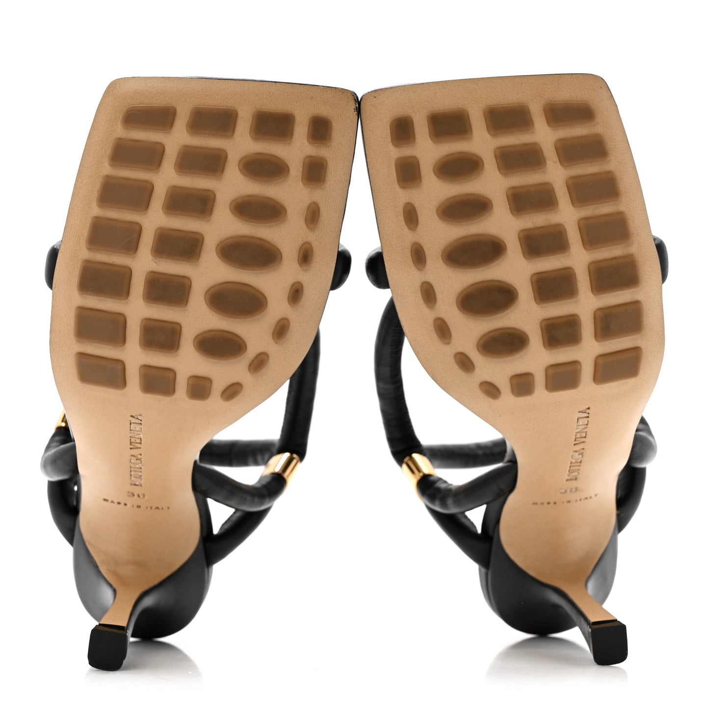 Nappa Stretch Sandals 36 Black