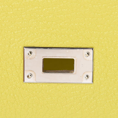 Hermes Chevre Mysore Kelly Longue Wallet Lime 10 of 16