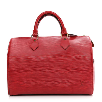 Louis Vuitton Epi Speedy 30 Castillan Red 1 of 18