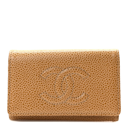 Chanel Caviar Timeless CC 6 Key Holder Case Beige Clair 1 of 8