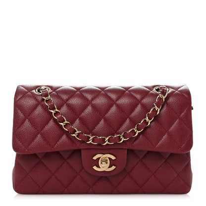 Chanel Caviar Quilted Small Double Flap Burgundy 1 of 11