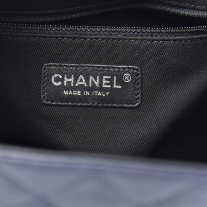 Chanel Caviar Quilted Medium CC Bucket Bag Dark Blue 7 of 11