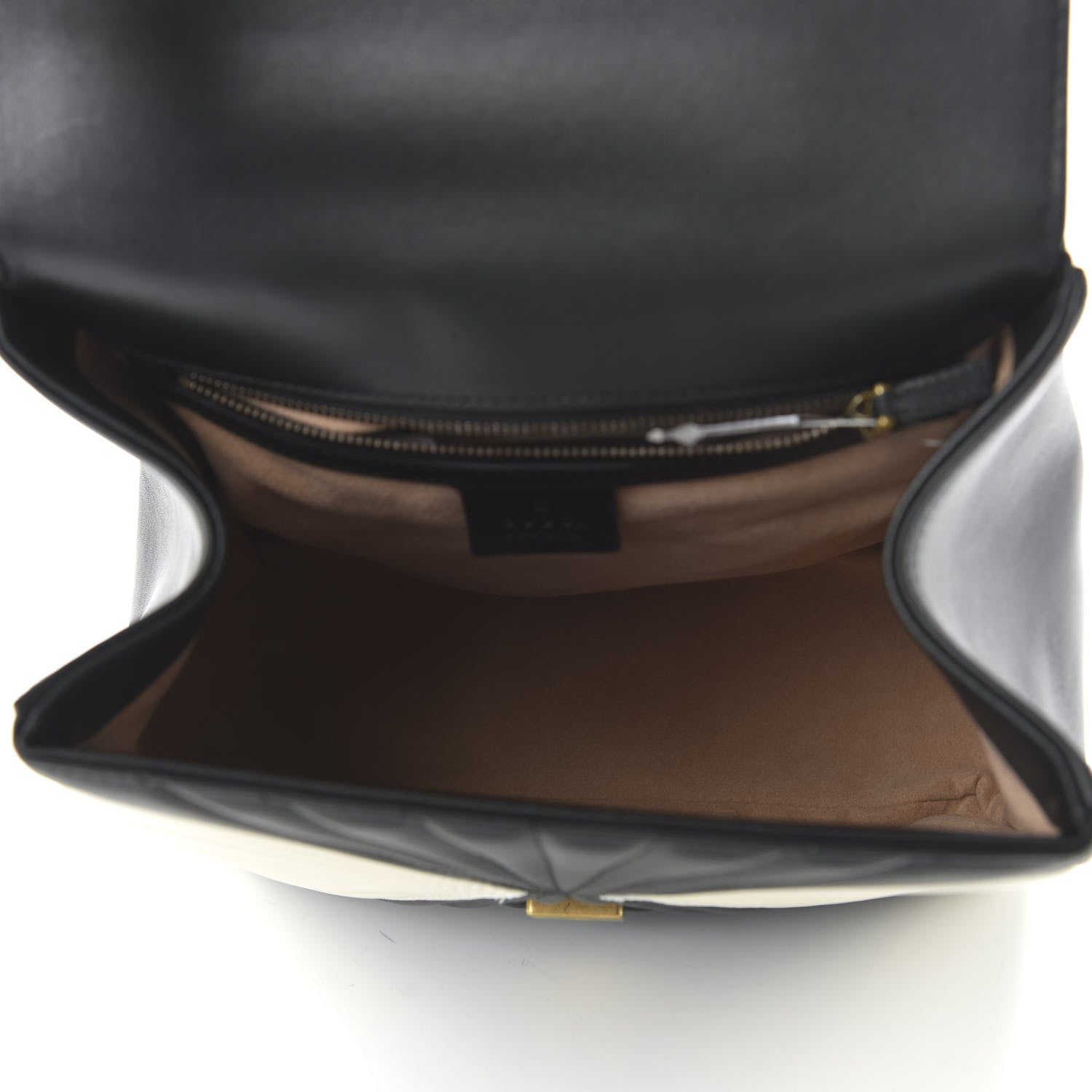 Gucci Calfskin Bamboo Trapuntata Queen Margaret Backpack Mystic White Black 4 of 9