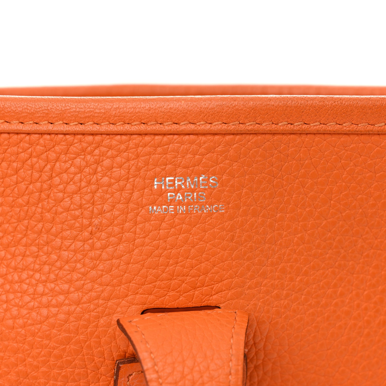 Hermes Taurillon Clemence Evelyne PM Orange 6 of 13